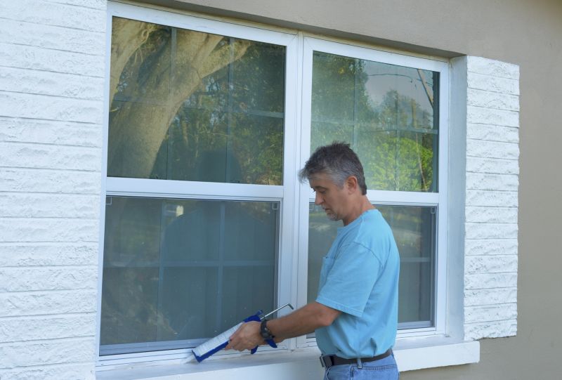 Bedroom with New Double-Hung Windows